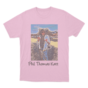 The Colorful Phil Thomas Katt Unisex T Shirt Pink